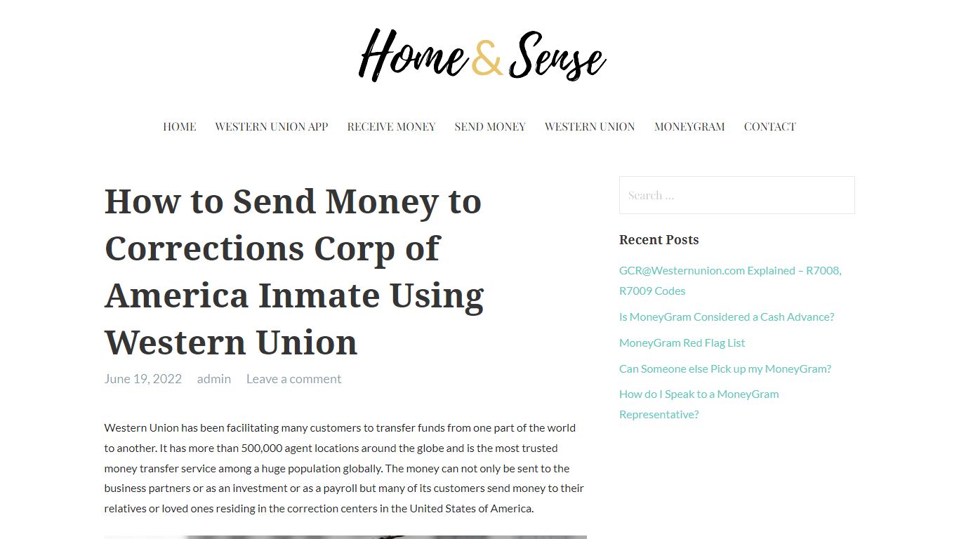 How to Send Money to Corrections Corp of America Inmate ... - HomenSense